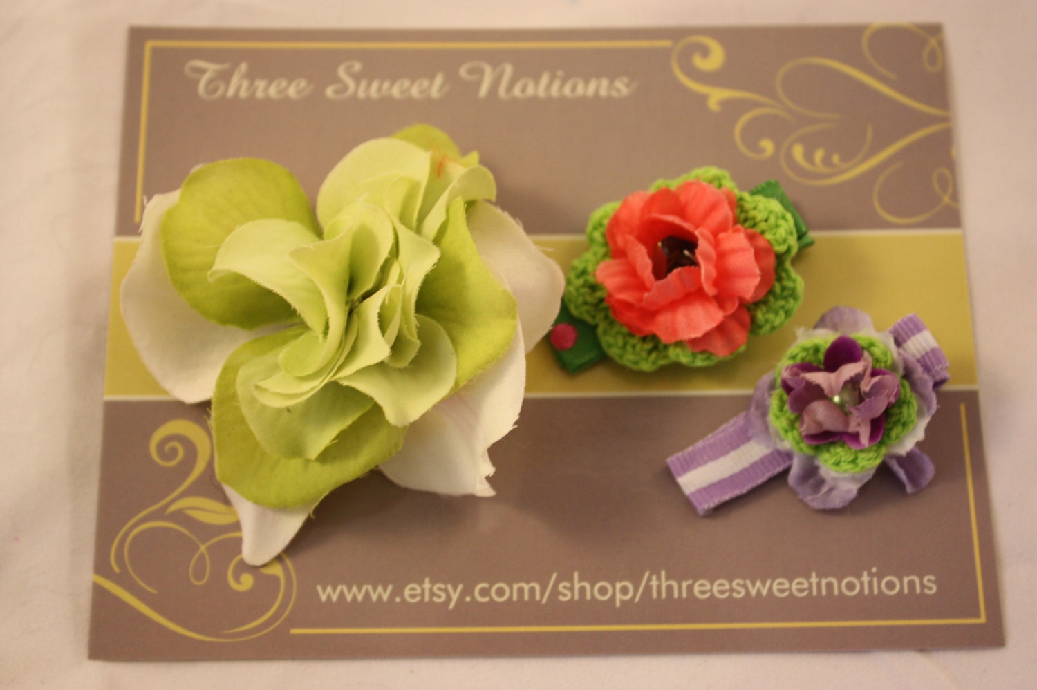 Spring Hair Clips Set of 3