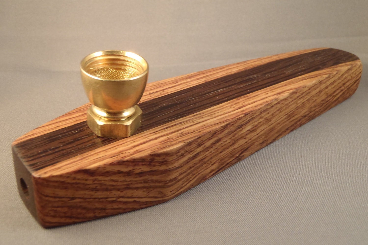 Wood & Brass smoking pipe smoke 420 herbal P9