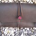 handmade leather dark brown wallet