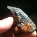 Smokey Quartz Encrusted with Spessartine Garnet from Tongbei China no.12