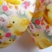 Chicky Cotton Ribbon Trim, Yellow / Pink, 1 3/8" inch wide, 1 yard For Home Decor, Accessories, Scrapbook, Children Crafts