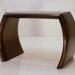 SALE NOW 712.50 Table/Bench Ebony Handcrafted Laminated Sculpted Wood, Contemporary Modern Art, Studio Design, Mid-Century