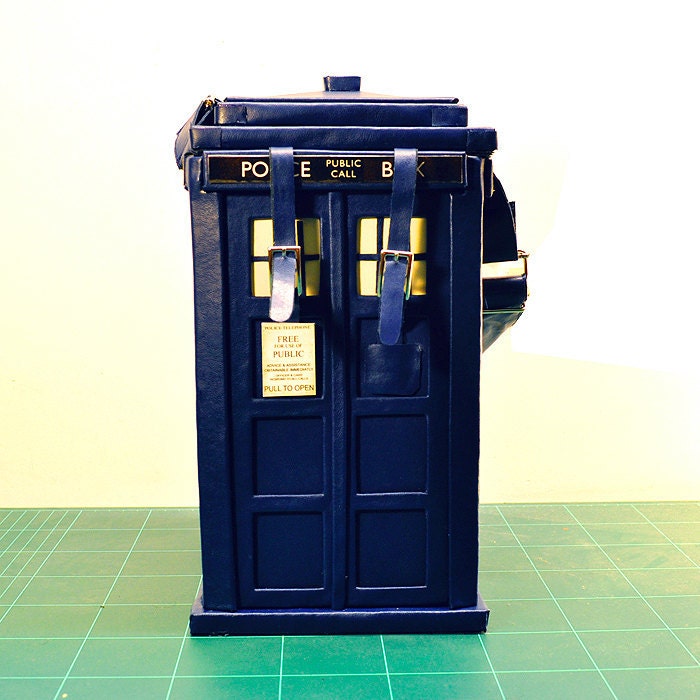 TARDIS purse in poly leather
