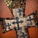 Decorative cross,rock cross, mosaic cross, beaded cross, wall cross, spanish cross, christian cross, easter cross, stone cross