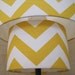 Lamp Shade Chevron Zig Zag Drum Lampshade 2 Tier in Mustard Yellow