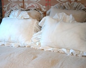Linen Ruffle Pillow Sham
