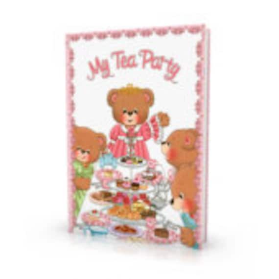 Tea Party Book - Personalized Keepsake Children's Story Book - My Tea Party - Made to order - Learning Toys