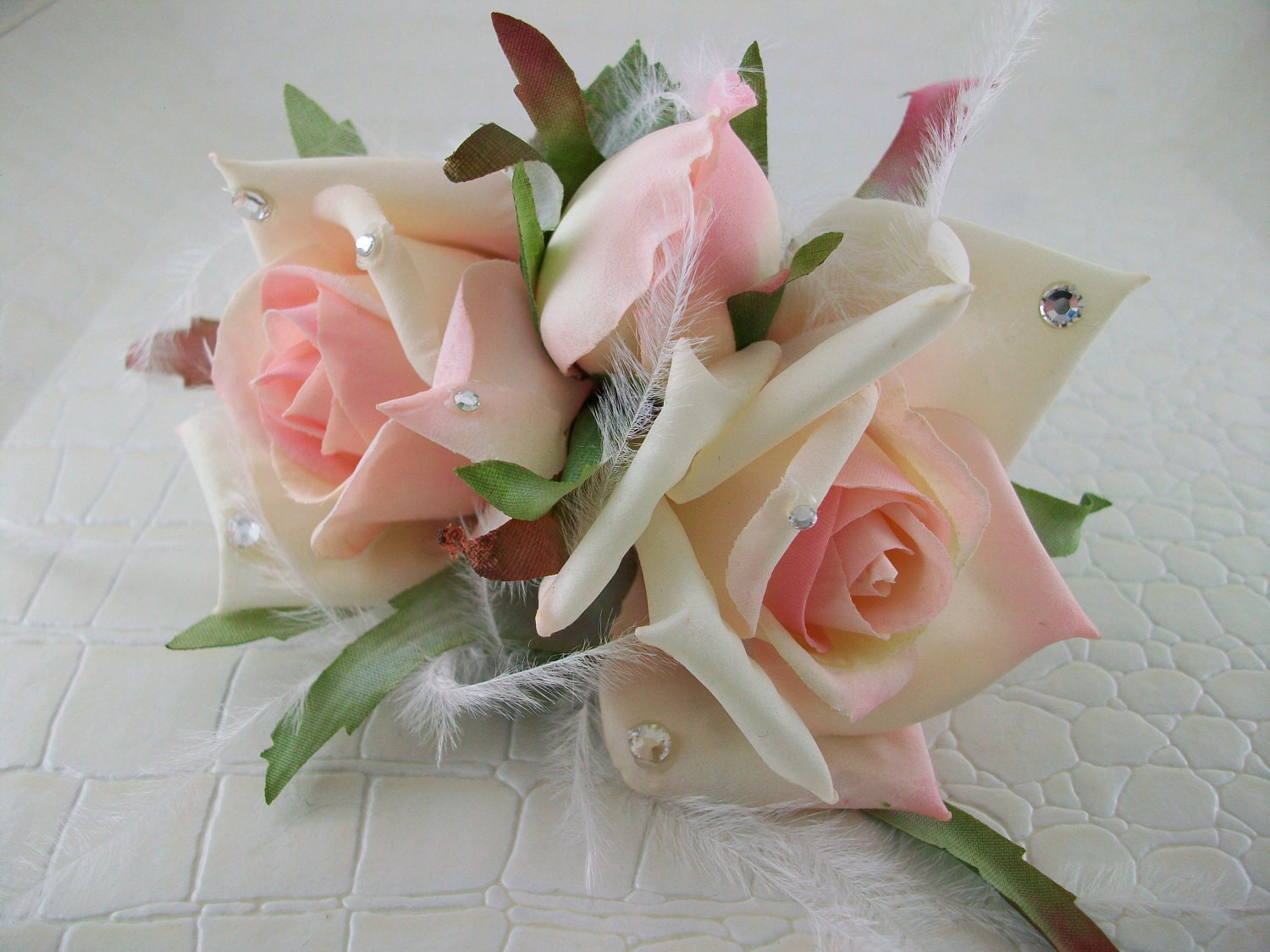 Crystal Rose Fascinator