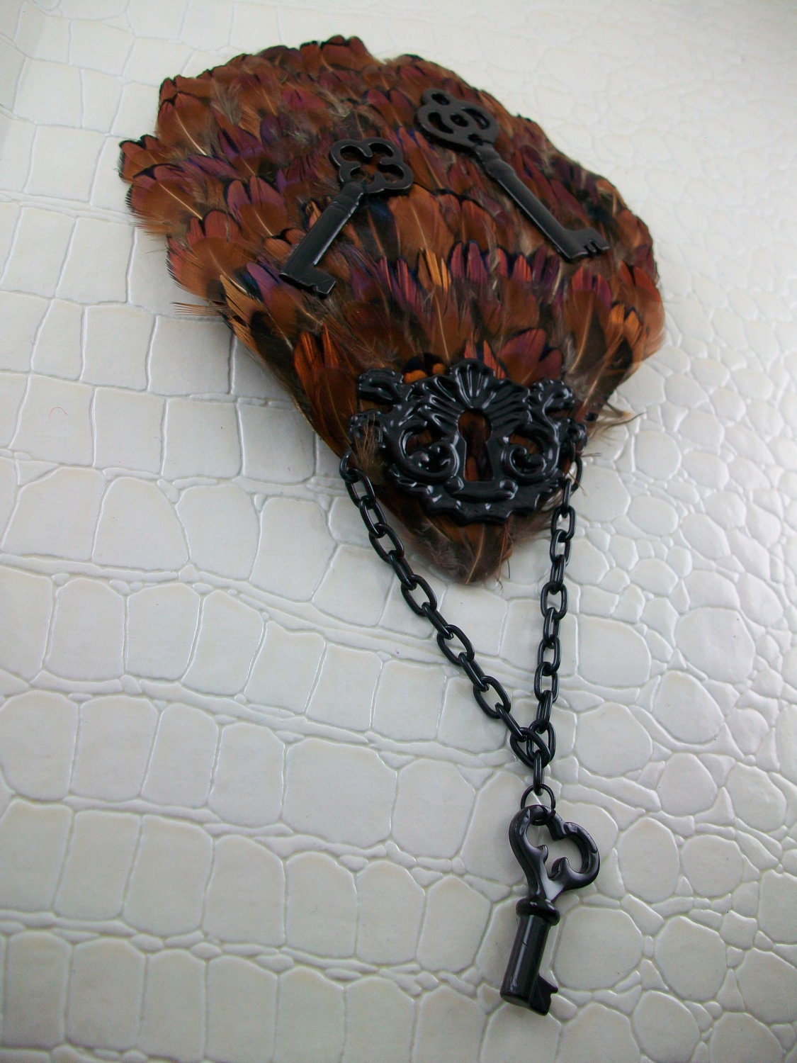 Steampunk Feather Fascinator