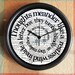 Thoughts meander like SPIRAL NAUTILIS 10 inch Resin Wall Clock Fathers Day Graduation Christmas QuickShip