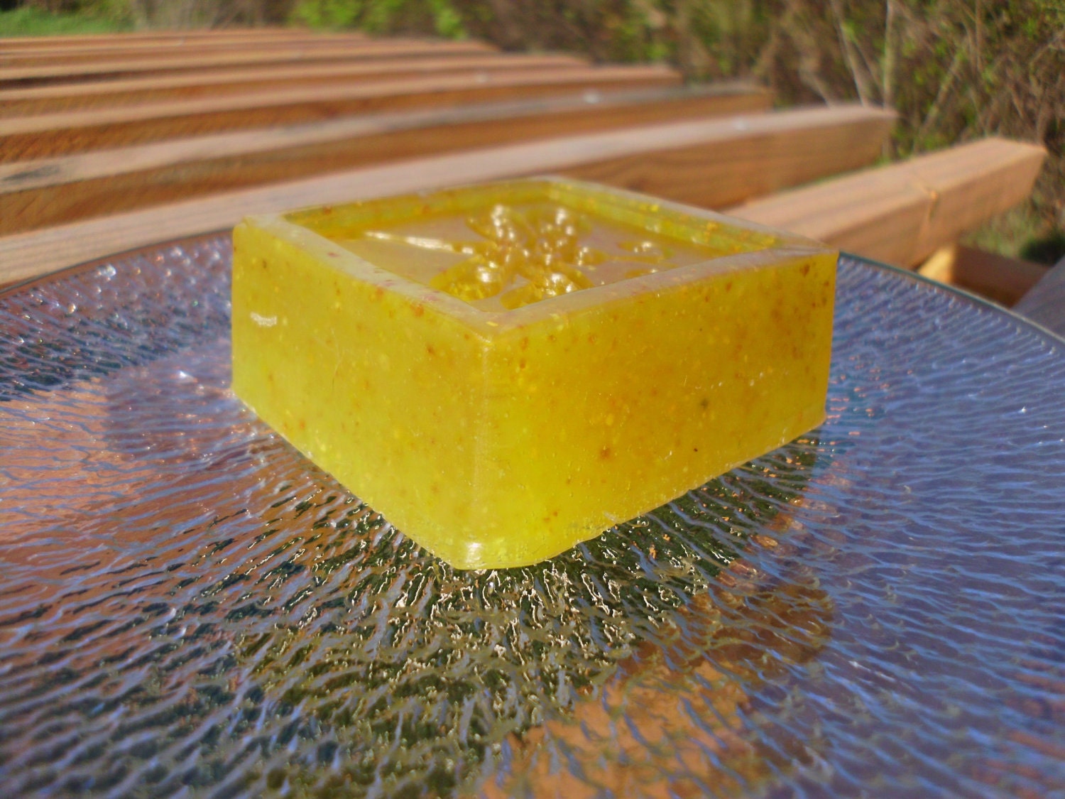 Handmade Olive Oil Soap, Monkey Farts scented with orange peel, 4 oz