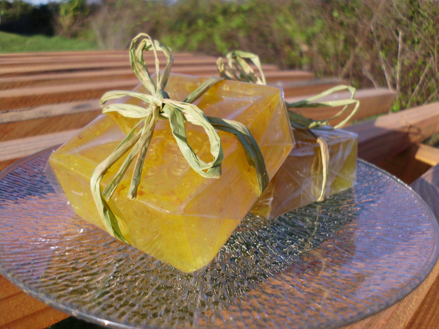 Handmade Olive Oil Soap, Monkey Farts scented with orange peel, 4 oz