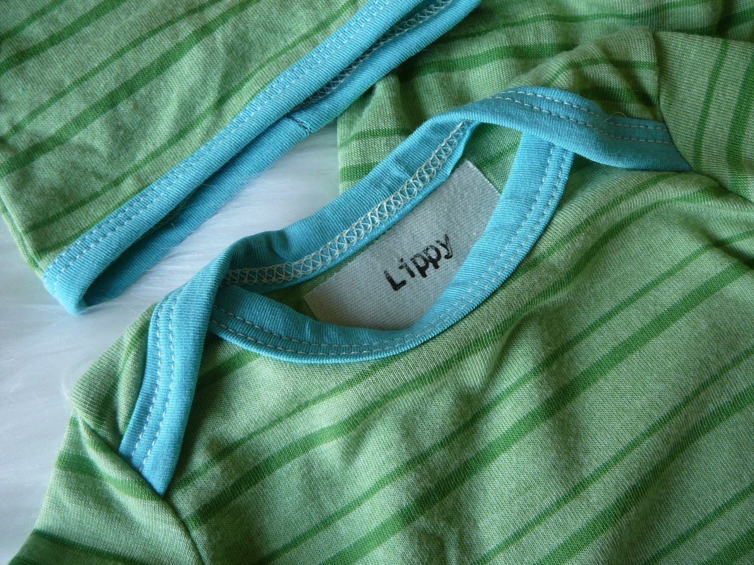 Baby Gift Set. (size newborn gown and hat) READY TO SHIP (lippy brand)
