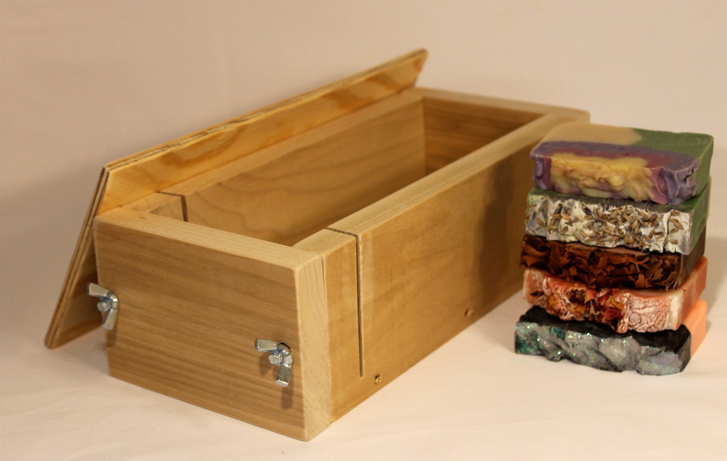 3 lb Professional Handmade New Wooden Soap Mold with Lid