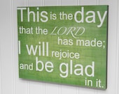This Day I Will Be Glad, 10x12 Stand Out Print