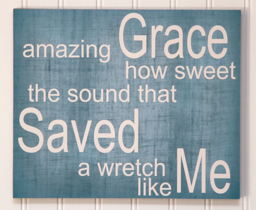 Amazing Grace, 10x12 Stand Out Print
