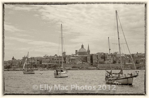 Malta Mediterranean Photography fine art black and white  giclee photographic print