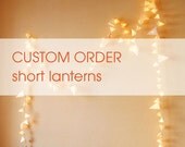 CUSTOM ORDER - Pyramid Paper Lanterns - Short Strand