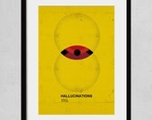 Hallucinations - A3 art print- jazz music poster
