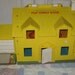 1970S Hard to Find Fisher Price Little People Yellow Tudor house
