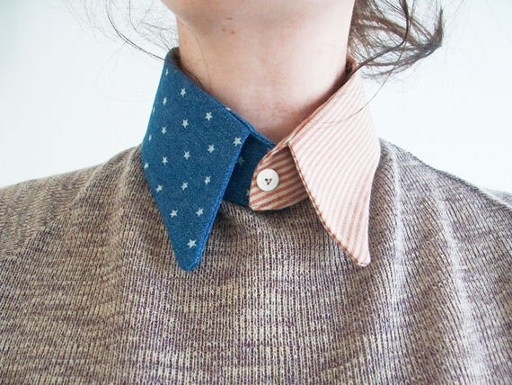 vintage american flag detachable collar america united states USA independence day stars and stripes