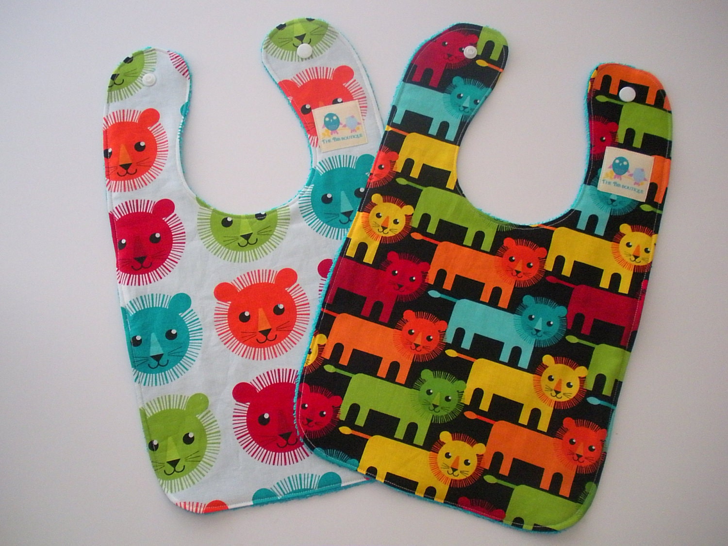 Baby Bib Set ROAR By Robert Kaufman NEW