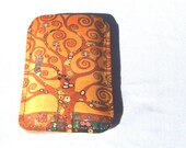 Printed leather Iphone, Ipod, Blackberry, Android, Samsung, Smartphone Case with Gustav Klimpt print