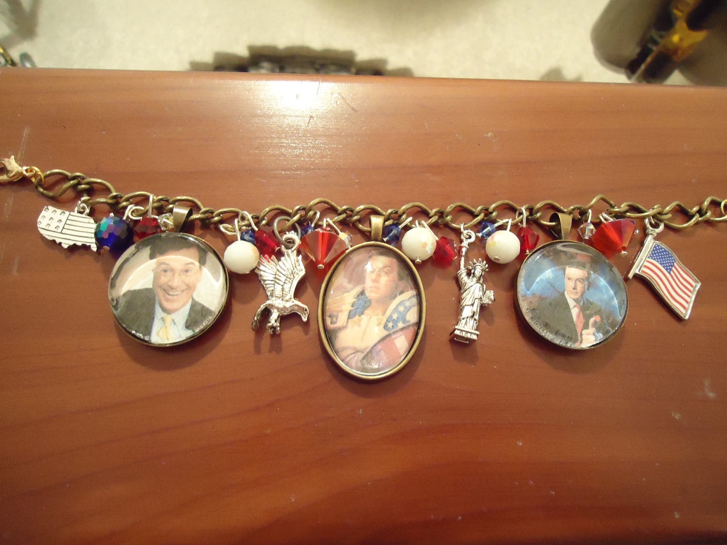 Stephen Colbert charm bracelet (or Colbear Bracelay)