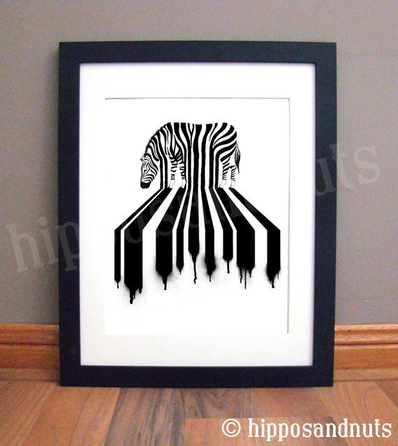 Zebra Crossing Print 11 x 14