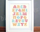 Alphabet Print 11 x 14