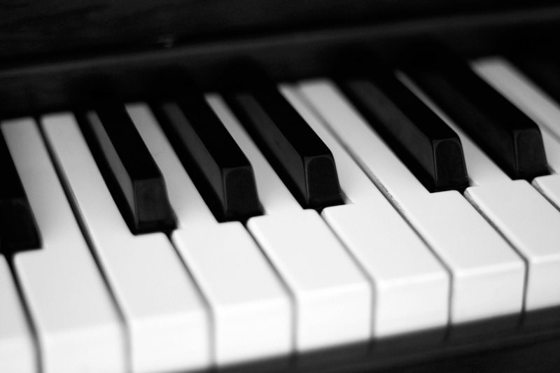 The Keys 4x6 Photo Print - Musical Piano Keys Fine Art Print Home Decor Wall Art