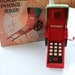 Vintage Red Rickshaw Novelty Phone With Box