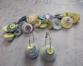 fresh button bracelet and earrings