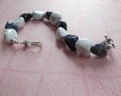 Blue/white stone bracelet.