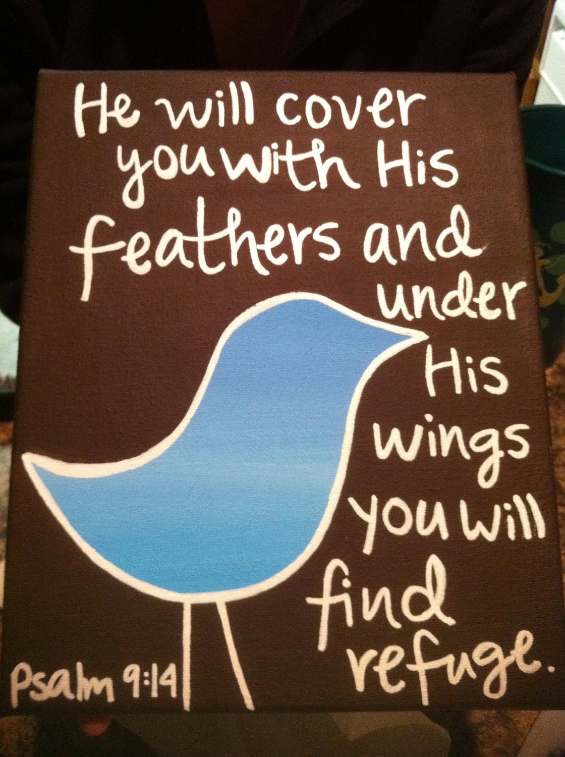 BIble Verse Bird Canvas