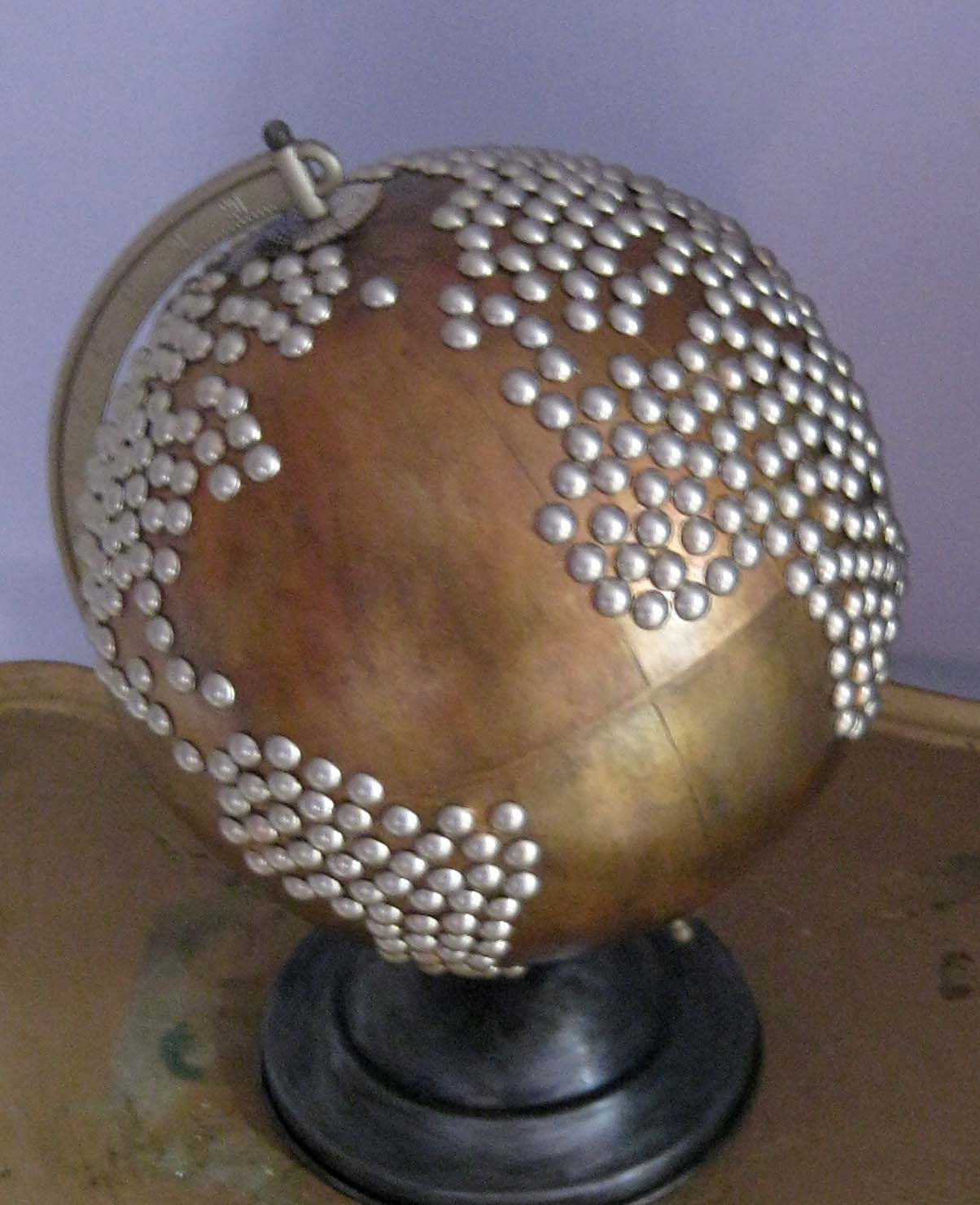 Vintage Nailhead Golden Globe