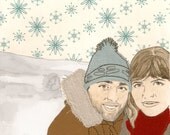 Custom Portrait - Couple  - Simple background