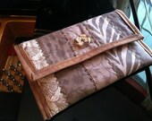 Kindle, Kindle Paperwhite, Kindle Paperwhite 3G, Kindle Touch Cover - OOAK Handmade Quilted Cotton- Chocolate Brown