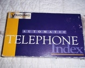 Unopened 1960's/1970's Automatic Telephone Index, still in plastic, still in box.