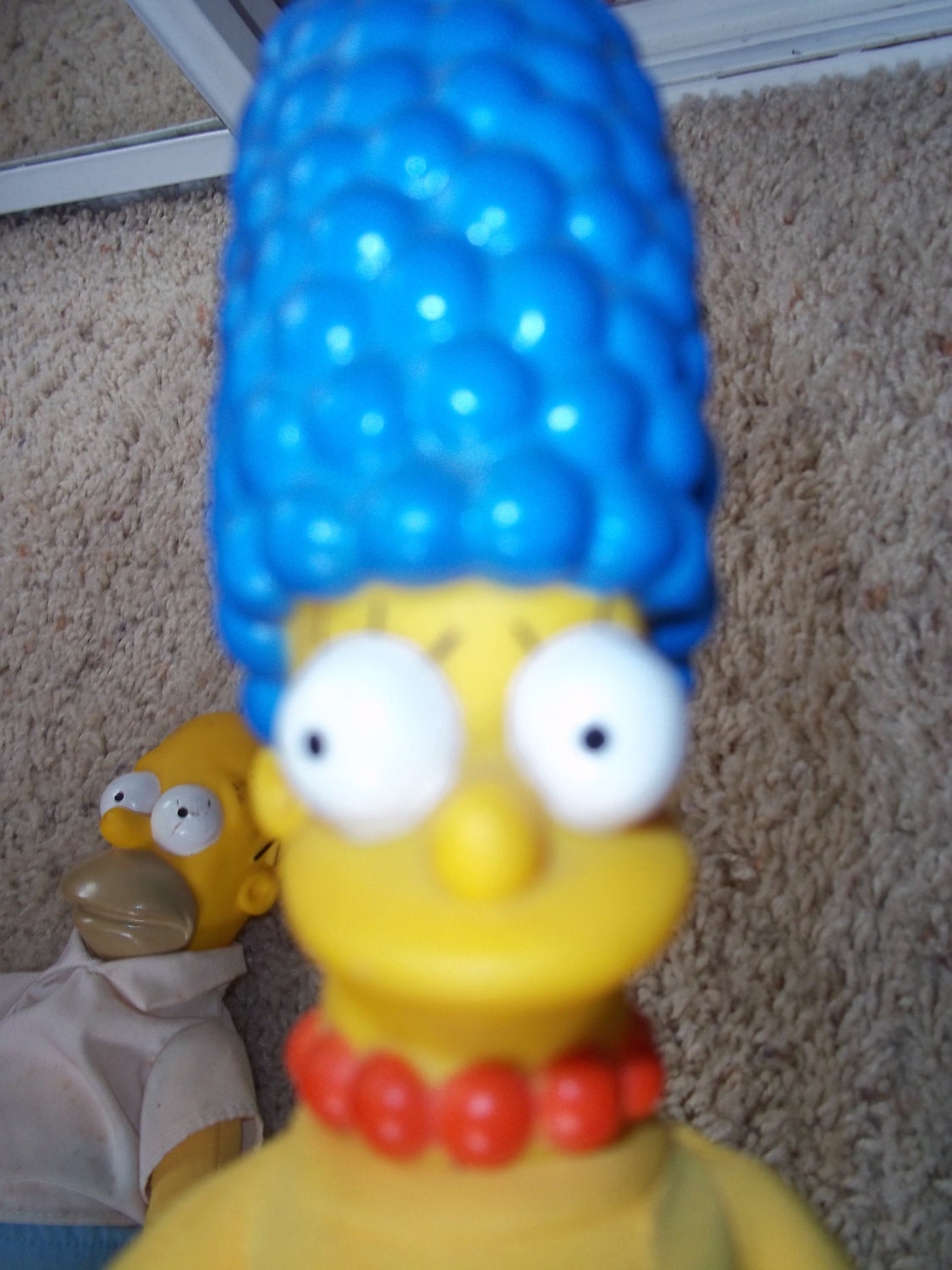 Simpsons 1990's Burger King Dolls. Homer, Marge & Lisa.