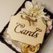Wooden CARDS sign /Wedding Signs/Shabby Chic Elegant Rustic Woodland Cinderella Romantic Wedding Signs
