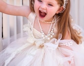 bride flower girl TuTu dress, baby TuTu, girl TuTu dress perfect for pictures.