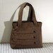 Medium Tote Bag with Decorative Straps in Brown