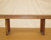 Rustic Bench With Heart Pine Top
