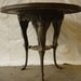 Bistro Table With Cast Iron Angel Base With Repurposed Wood Top