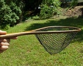 Handmade wooden fishing net