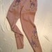 Vintage 1940s or 1950s Women's Western Slacks with Embroidery and Rhinestones VLV Rockabilly