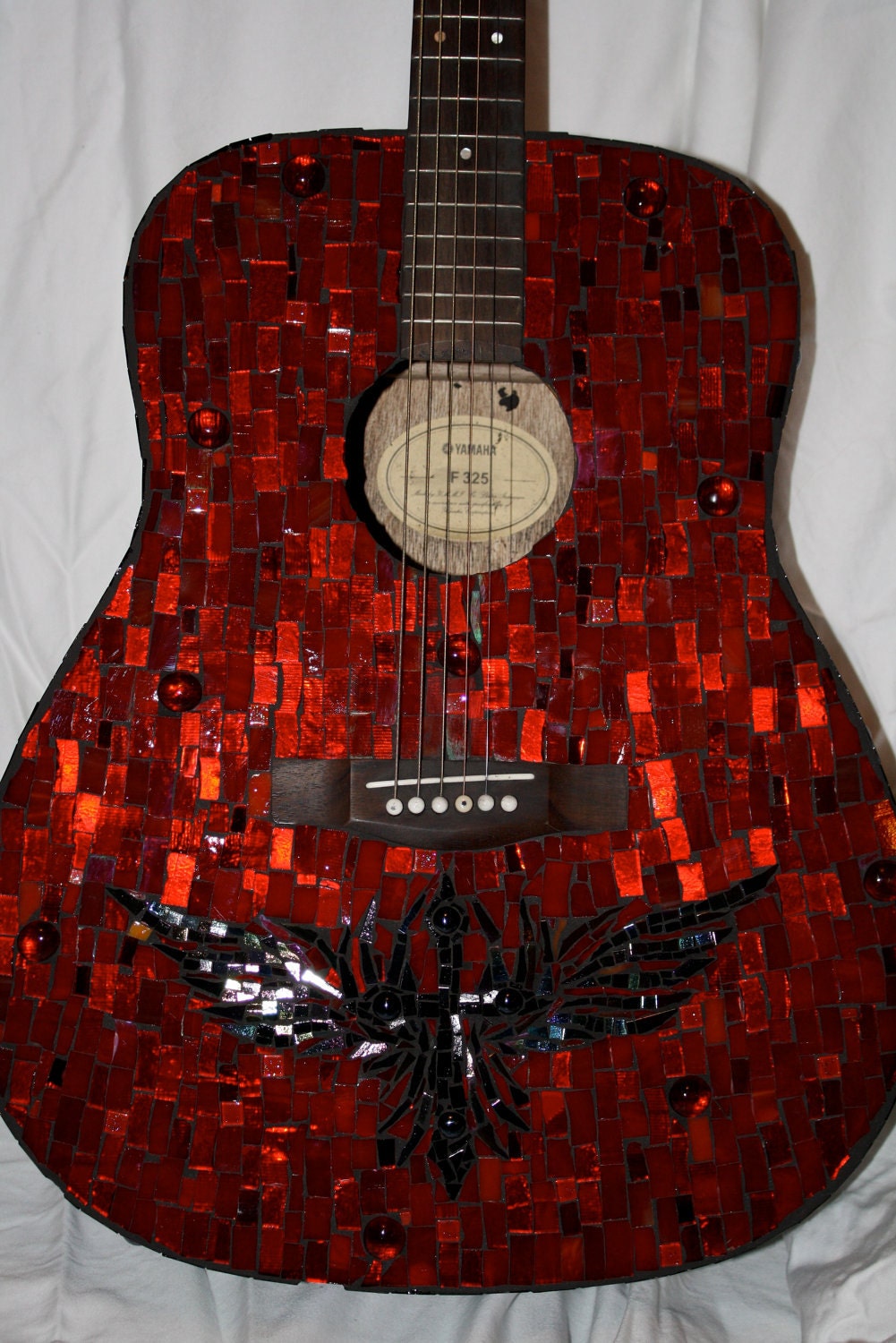 Rock & Roll Mosaic Acoustic Guitar - One of a Kind