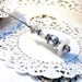 CLEARANCE Beaded hat pin women Bella white lily Victorian silver white milk glass flower scarf lapel stick brooch Pin TAGT tenx