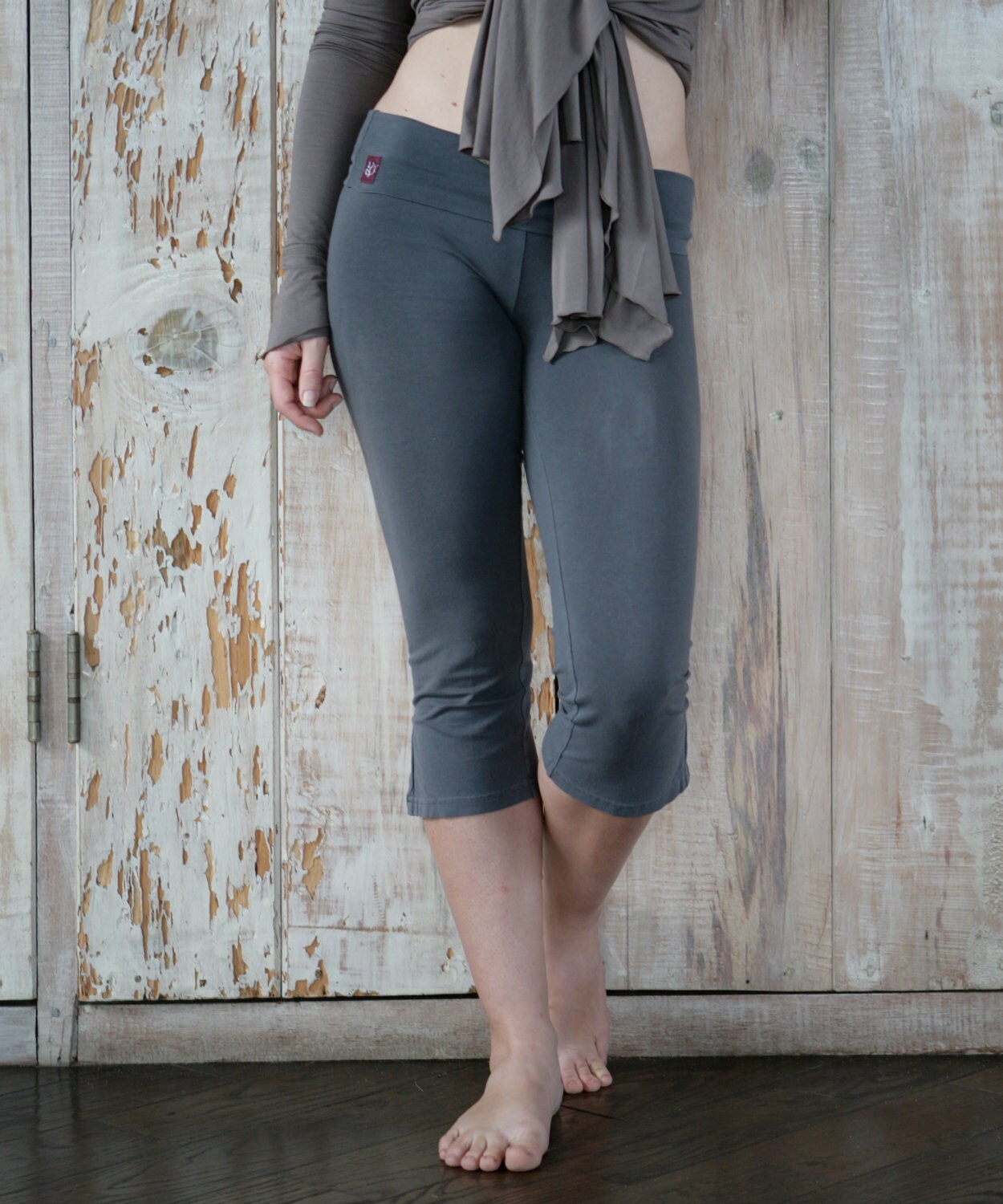 cotton spandex capri yoga pants